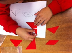 tangrams in Ms Teschow's Class
