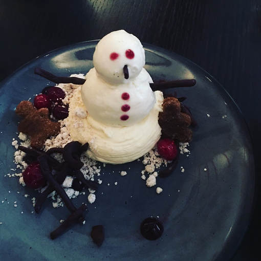Snowman Dessert Picture